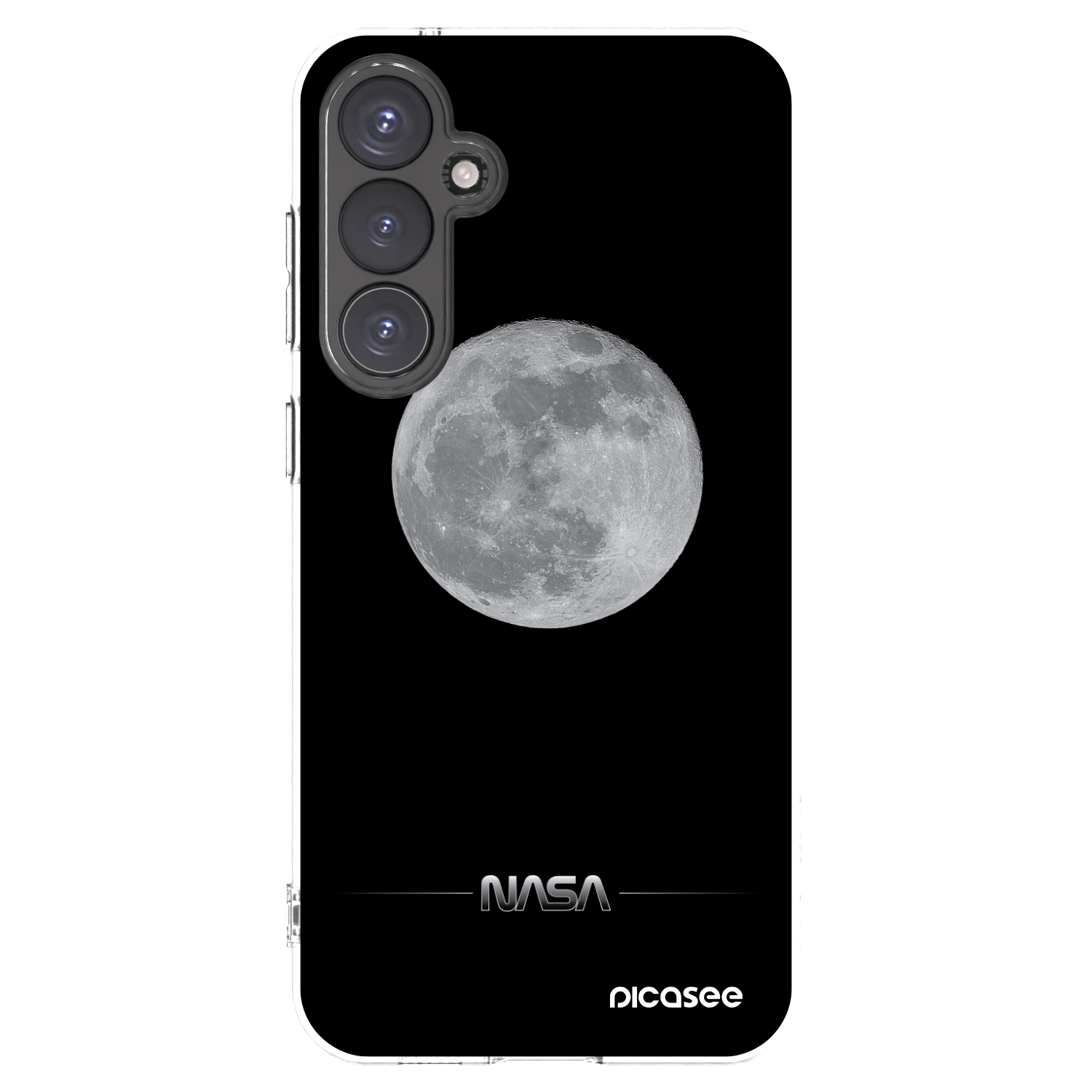 Picasee διαφανής θήκη σιλικόνης Samsung Galaxy S23 FE S711B - Moon Minimal