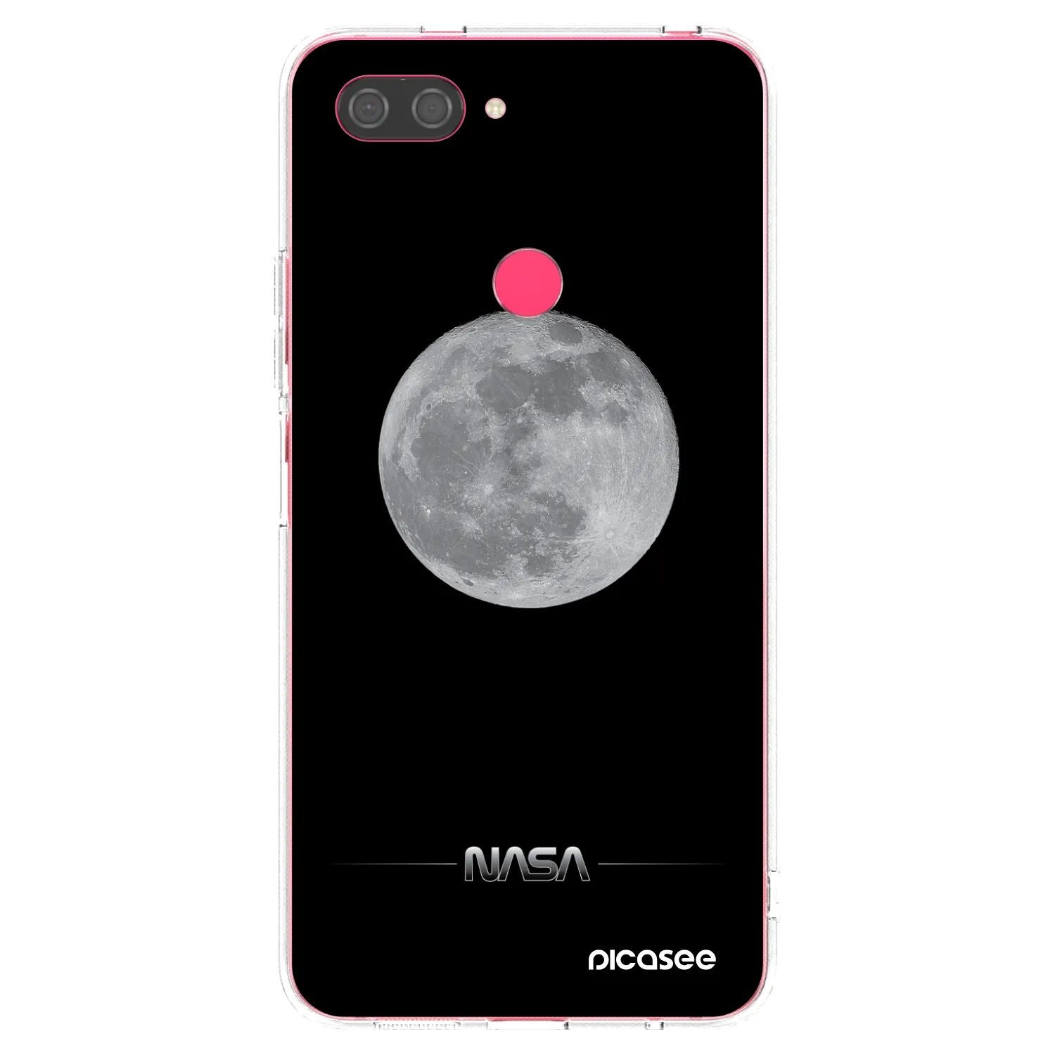 Picasee διαφανής θήκη σιλικόνης Xiaomi Mi 8 Lite - Moon Minimal