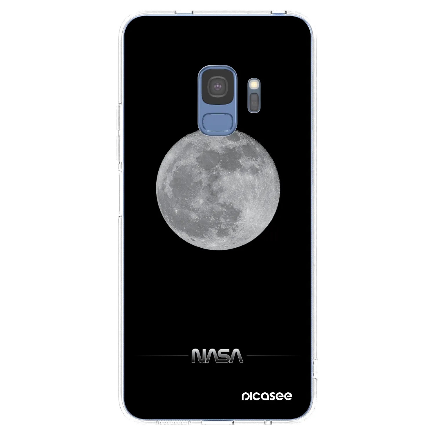 Picasee διαφανής θήκη σιλικόνης Samsung Galaxy S9 G960F - Moon Minimal