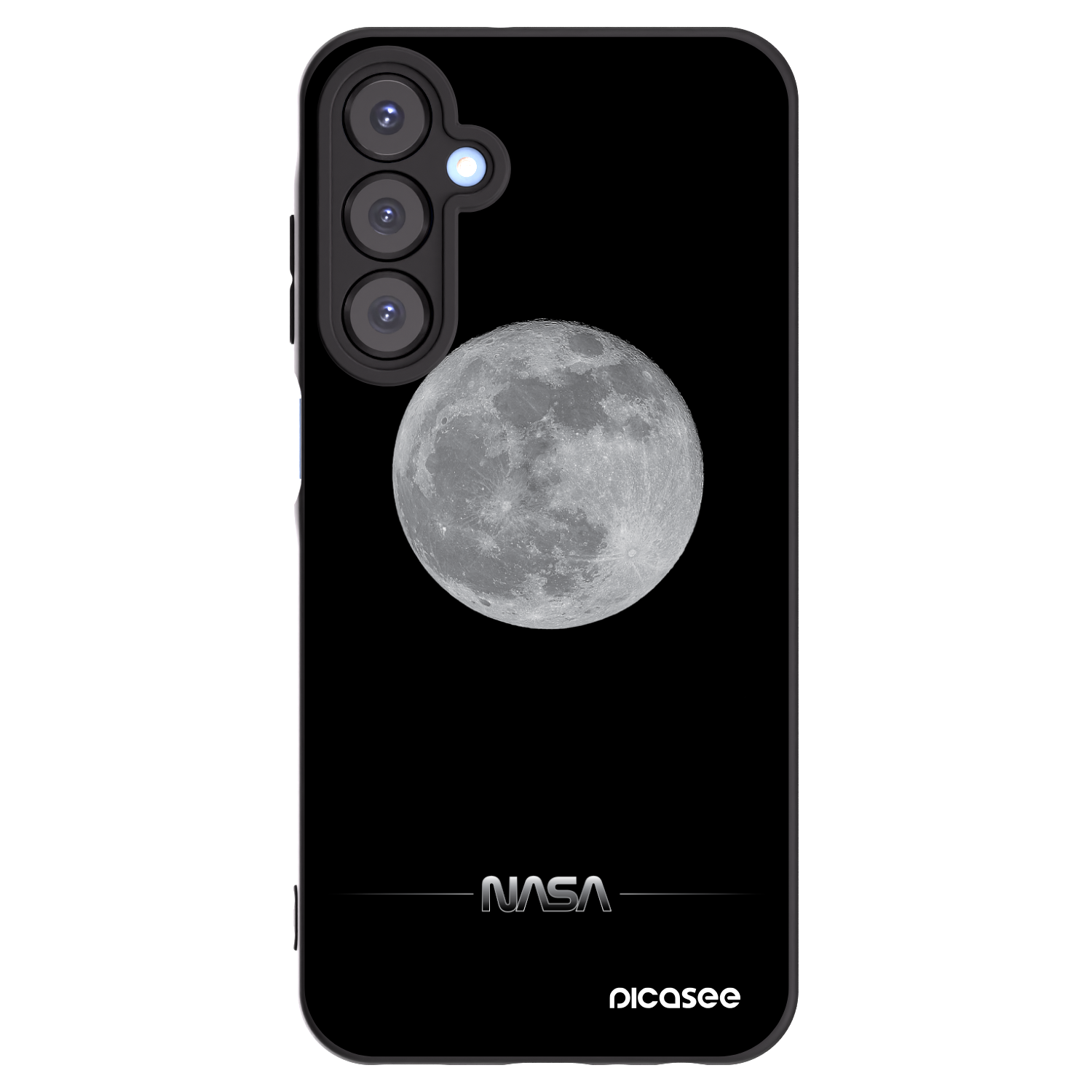 Picasee Μαύρη θήκη σιλικόνης για Samsung Galaxy A25 A256B 5G - Moon Minimal
