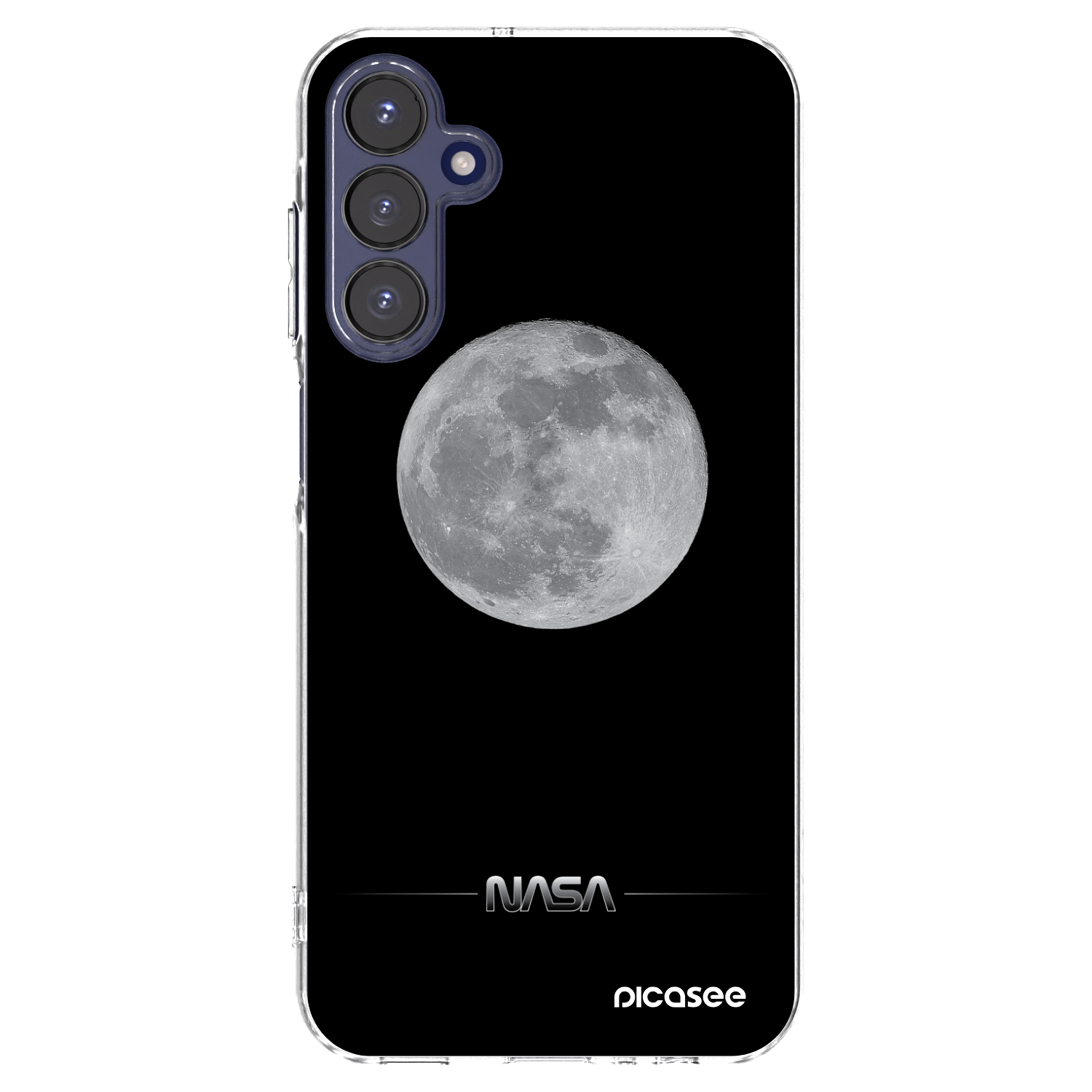 Picasee διαφανής θήκη σιλικόνης Samsung Galaxy A15 A155F 4G - Moon Minimal