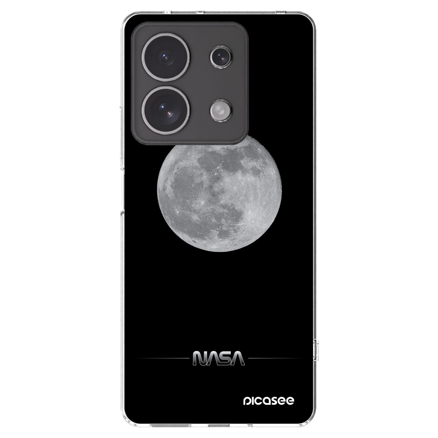 Picasee διαφανής θήκη σιλικόνης Xiaomi Redmi Note 13 4G - Moon Minimal