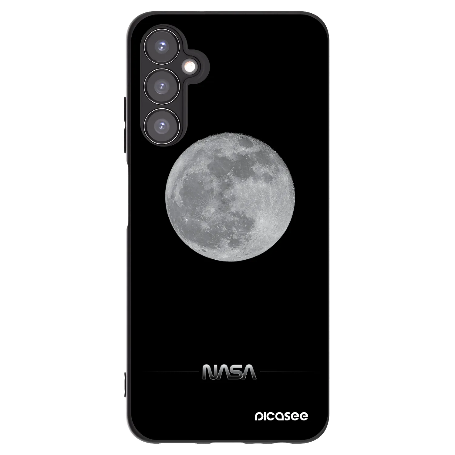 Picasee Μαύρη θήκη σιλικόνης για Samsung Galaxy A05s A057G - Moon Minimal