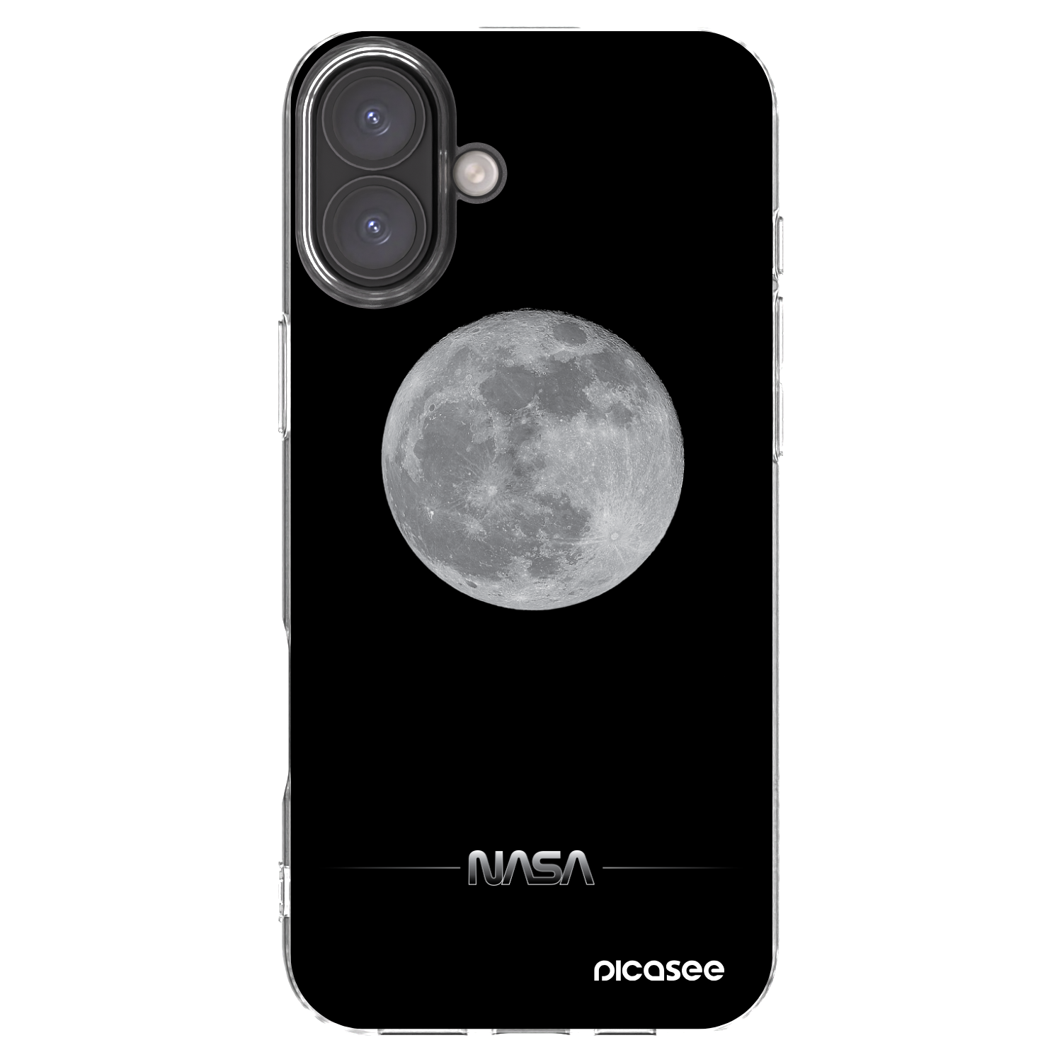 Picasee διαφανής θήκη σιλικόνης Apple iPhone 16 Plus - Moon Minimal