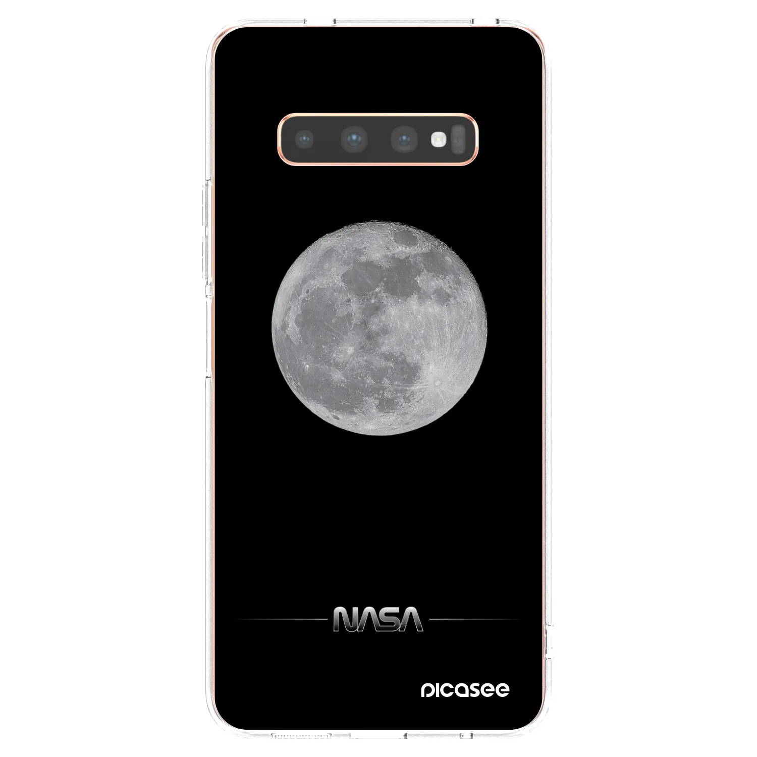 Picasee διαφανής θήκη σιλικόνης Samsung Galaxy S10 Plus G975 - Moon Minimal