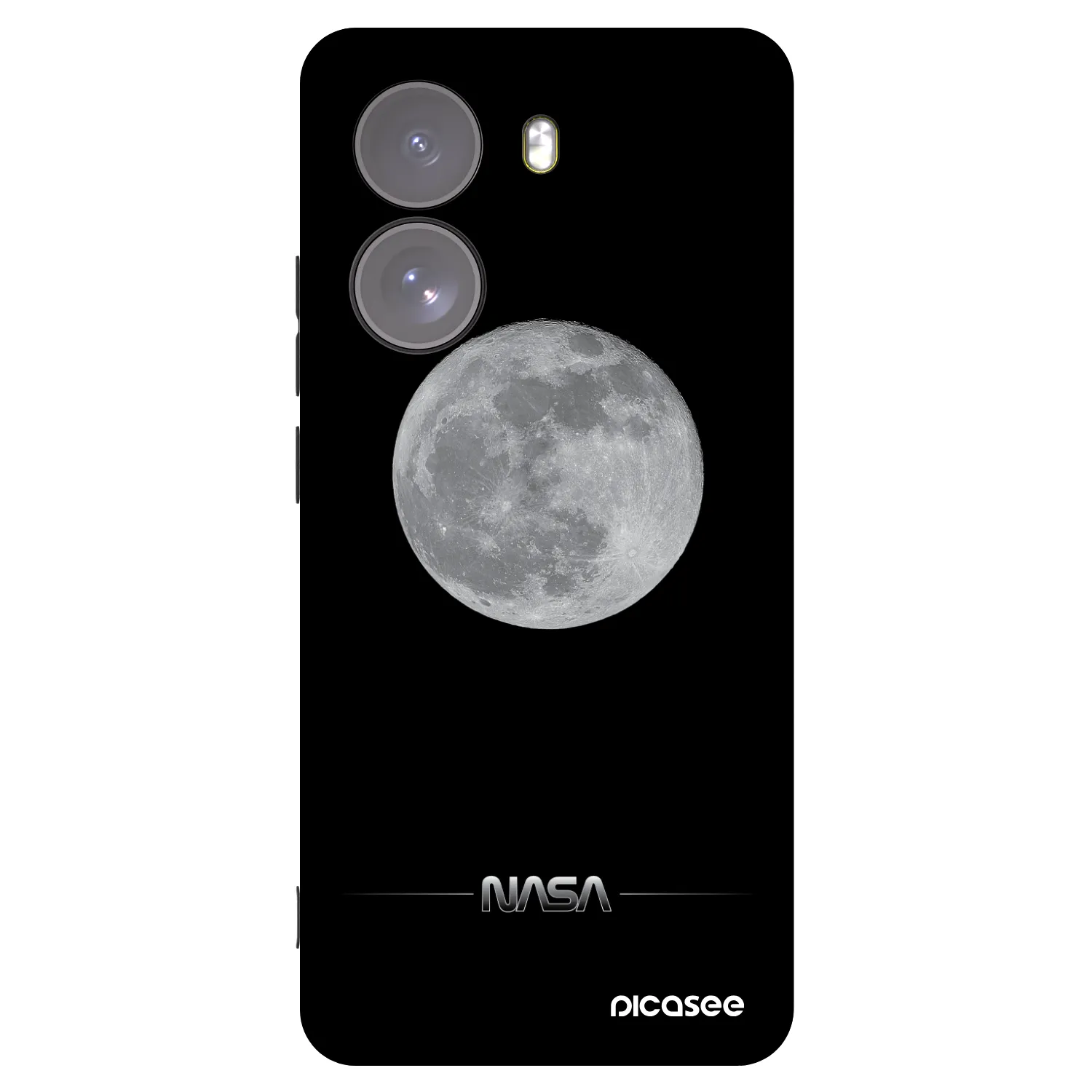Picasee Μαύρη θήκη σιλικόνης για Xiaomi Poco X7 - Moon Minimal