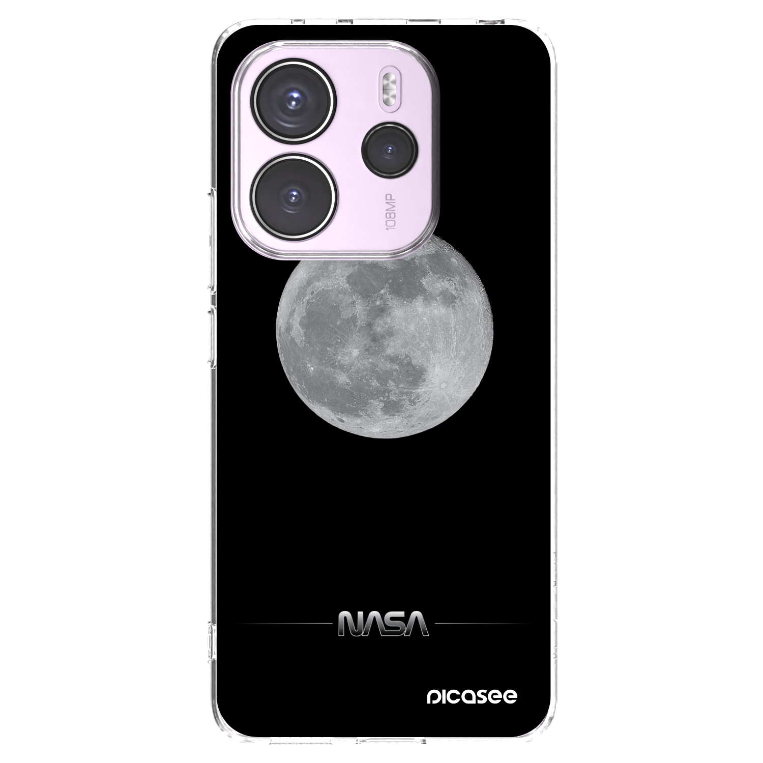 Picasee διαφανής θήκη σιλικόνης Xiaomi Redmi Note 14 4G - Moon Minimal