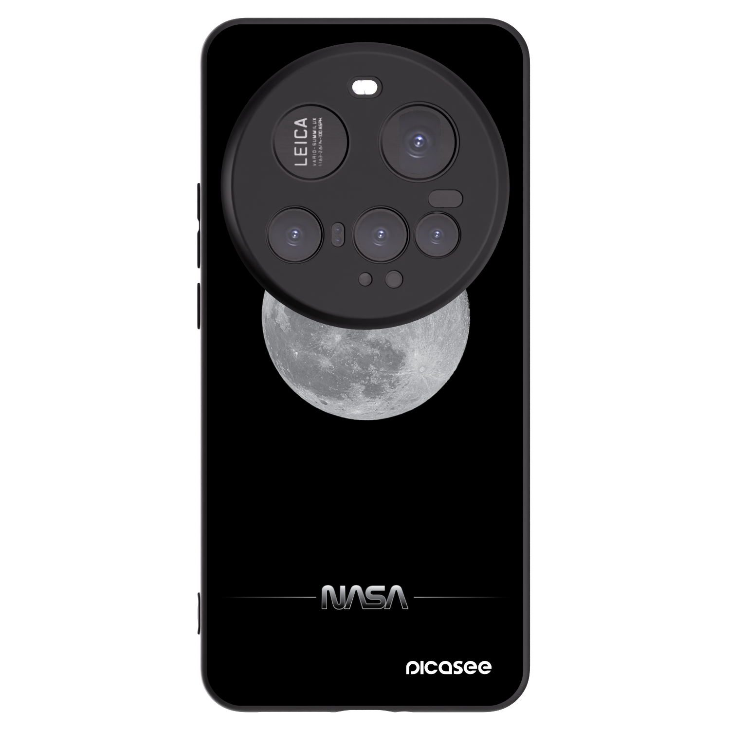Picasee Μαύρη θήκη σιλικόνης για Xiaomi 15 Ultra - Moon Minimal