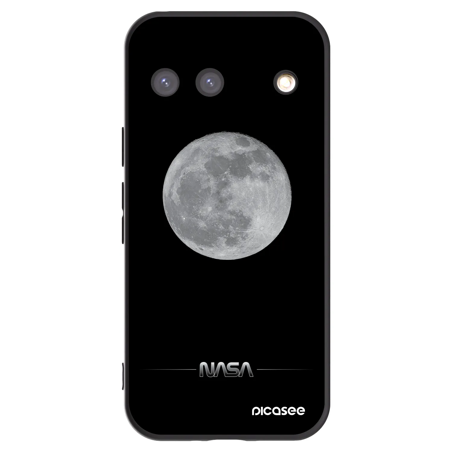 Picasee Μαύρη θήκη σιλικόνης για Google Pixel 9 - Moon Minimal