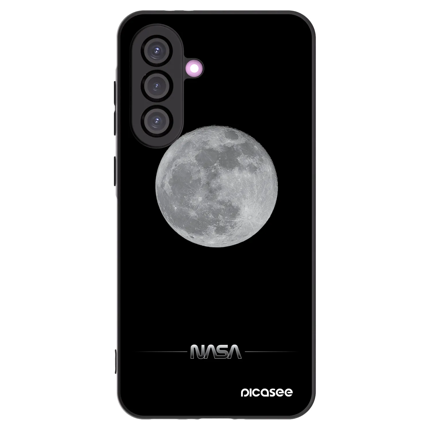Picasee Μαύρη θήκη σιλικόνης για Samsung Galaxy A56 5G A566B - Moon Minimal
