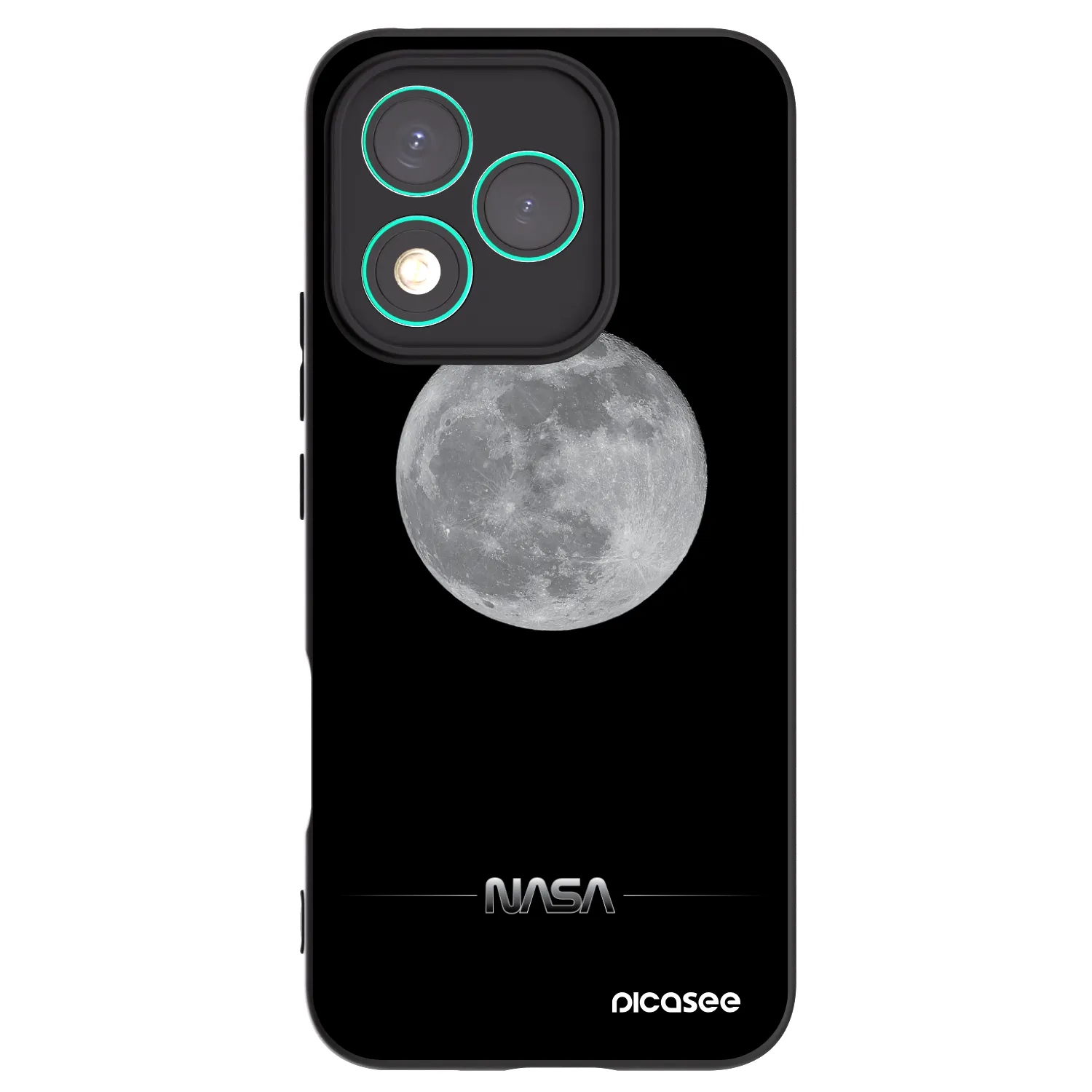Picasee Μαύρη θήκη σιλικόνης για Honor 400 Lite 5G - Moon Minimal