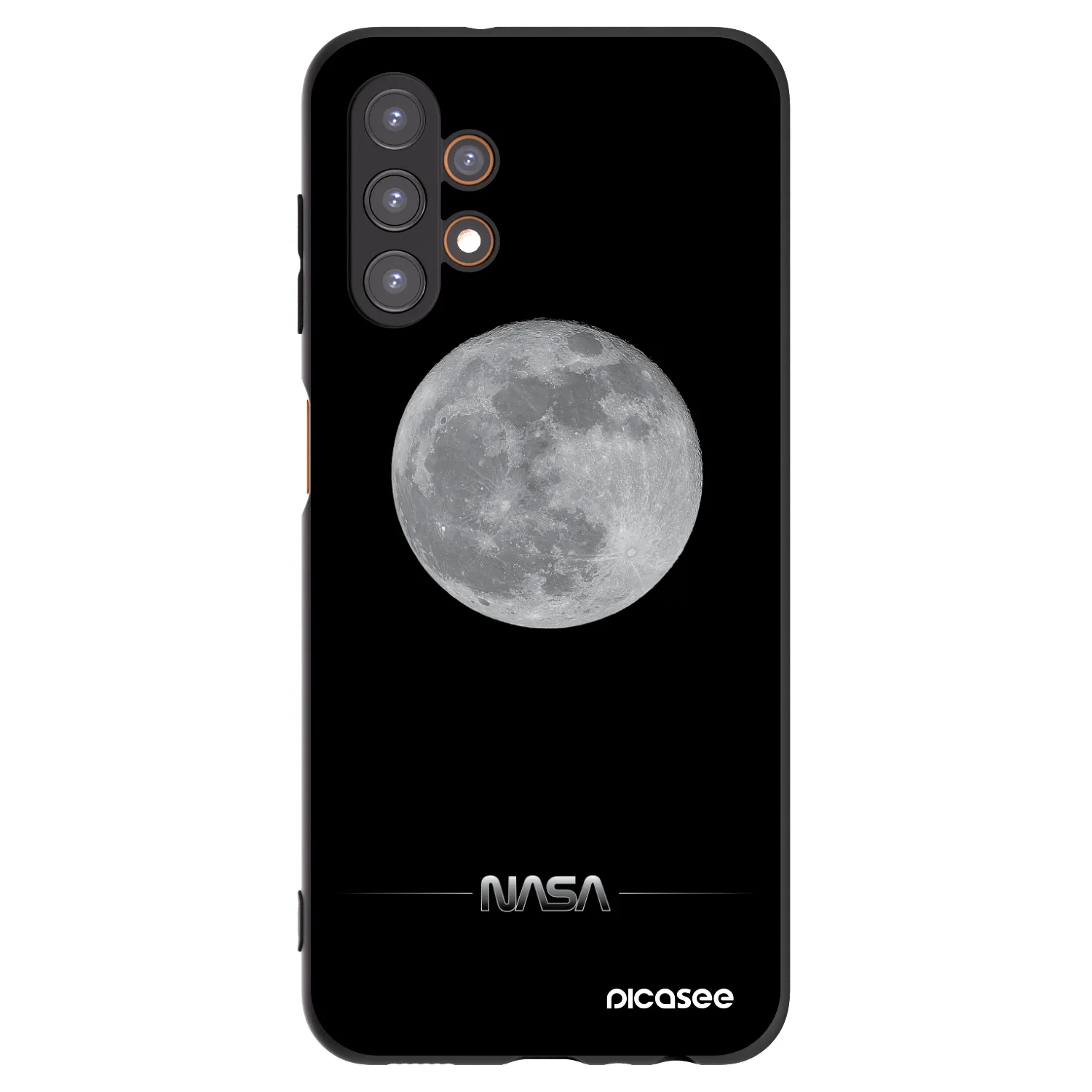 Picasee Μαύρη θήκη σιλικόνης για Samsung Galaxy A13 5G - Moon Minimal