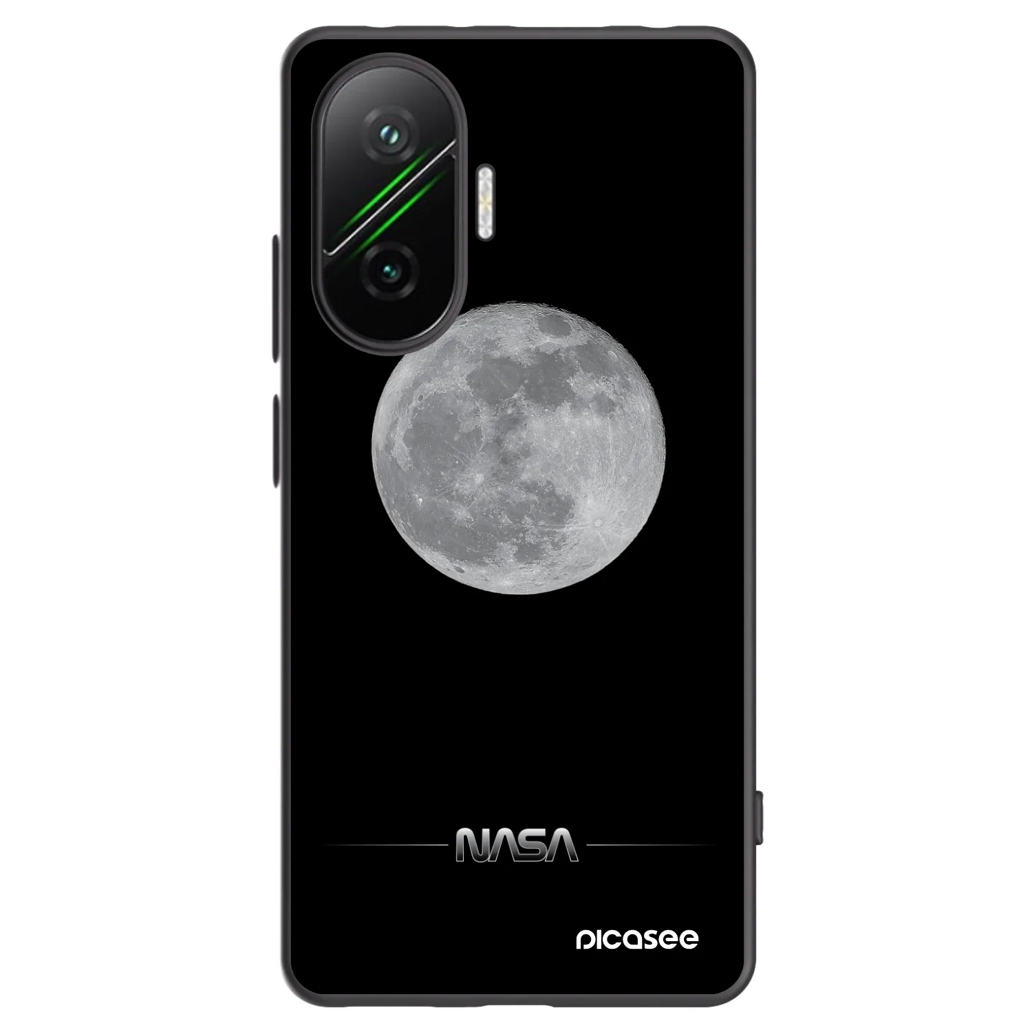 Picasee Μαύρη θήκη σιλικόνης για Xiaomi Poco F7 5G - Moon Minimal
