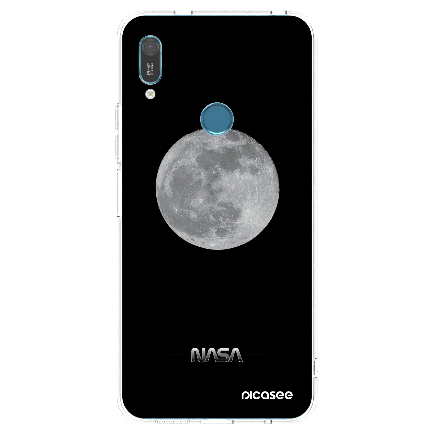 Picasee διαφανής θήκη σιλικόνης Huawei Y6 2019 - Moon Minimal
