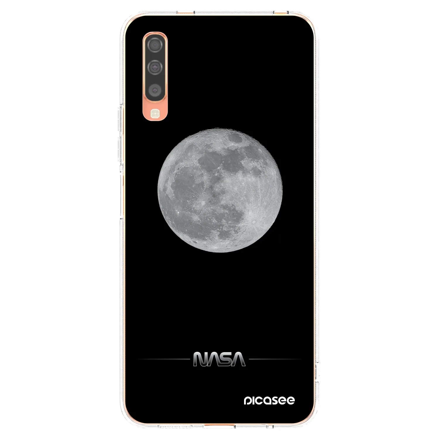 Picasee διαφανής θήκη σιλικόνης Samsung Galaxy A70 A705F - Moon Minimal