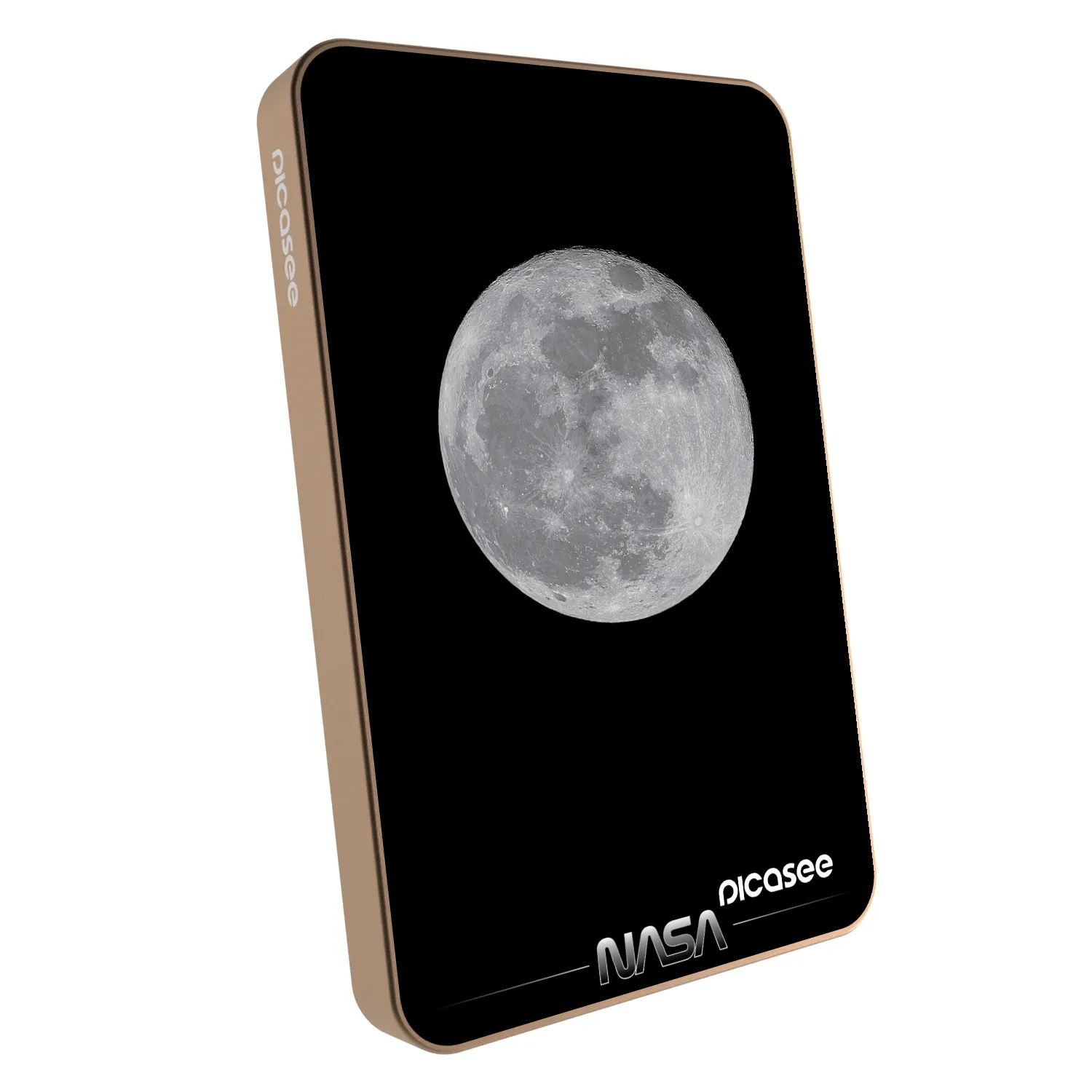 Picasee Powerbank με MagSafe 5 000 mAh Χρυσαφένιος - Moon Minimal