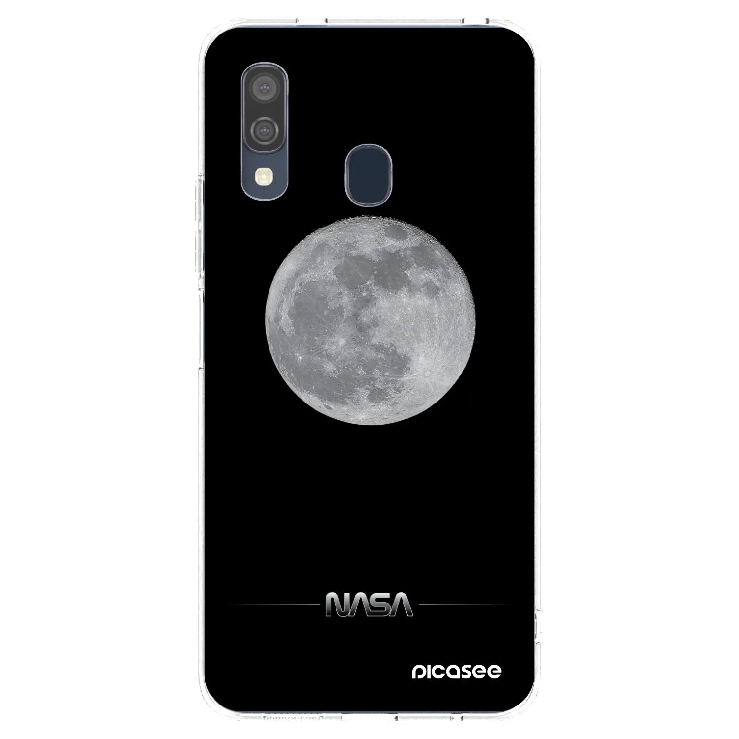 Picasee διαφανής θήκη σιλικόνης Samsung Galaxy A40 A405F - Moon Minimal