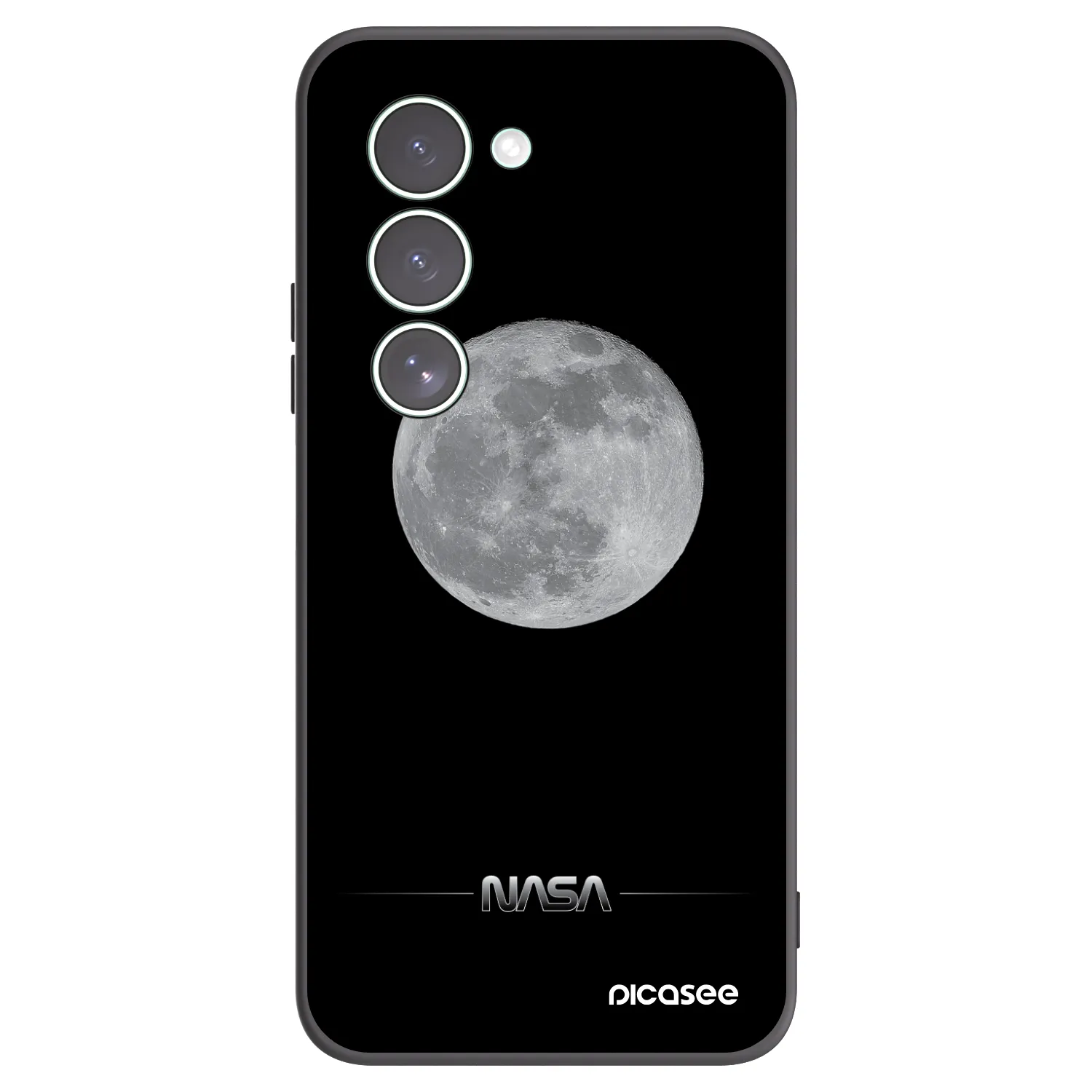 Picasee Μαύρη θήκη σιλικόνης για Xiaomi Redmi 15 5G - Moon Minimal