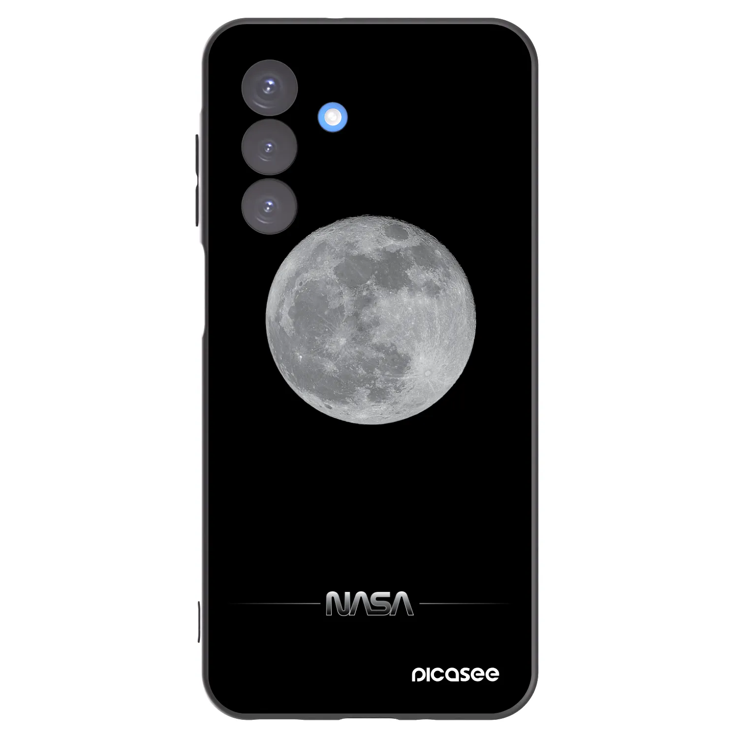 Picasee Μαύρη θήκη σιλικόνης για Samsung Galaxy A17 5G - Moon Minimal