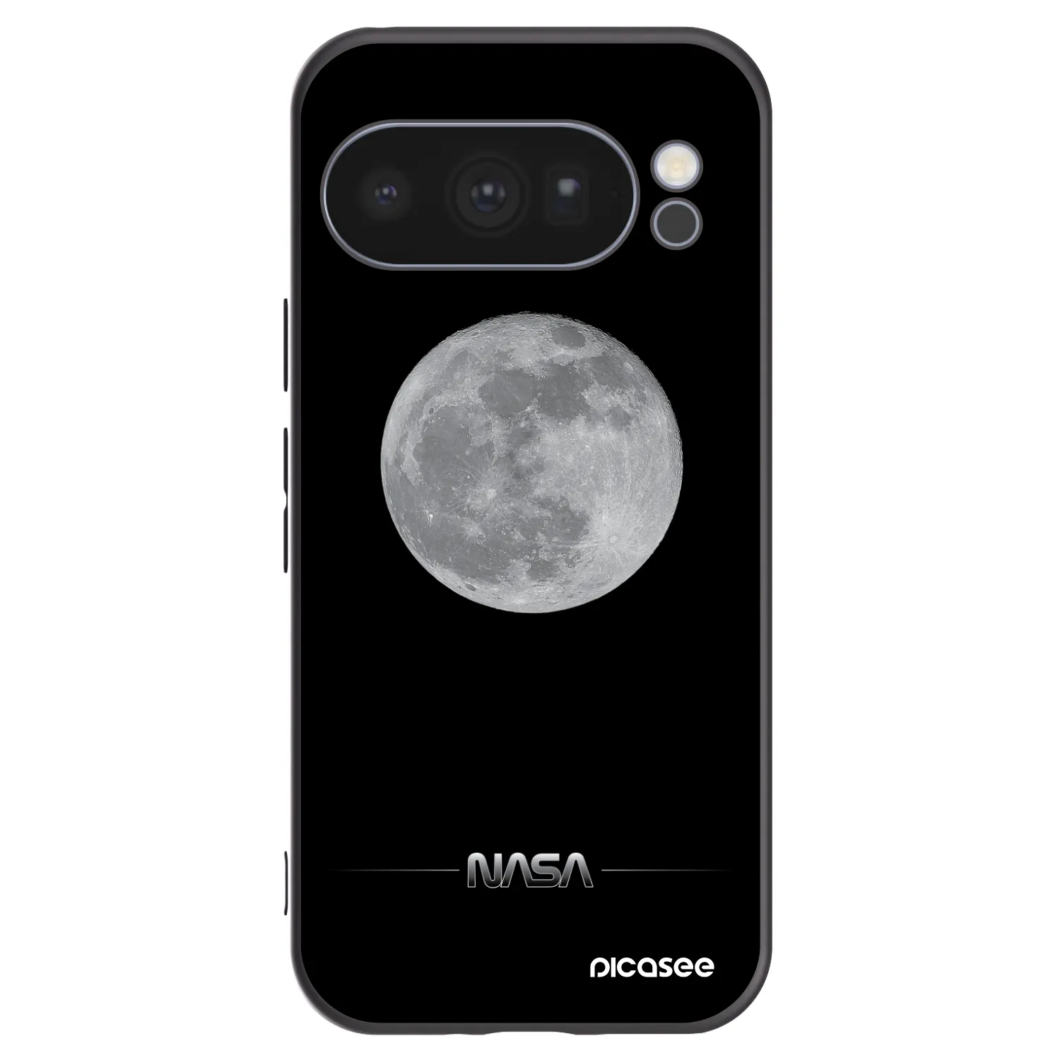 Picasee Μαύρη θήκη σιλικόνης για Google Pixel 10 Pro - Moon Minimal