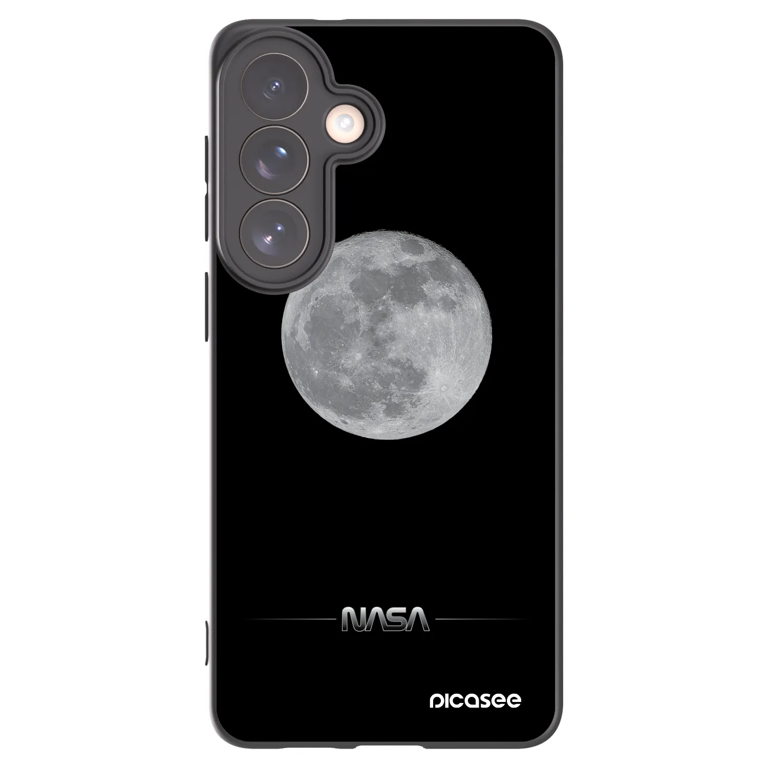 Picasee Μαύρη θήκη σιλικόνης για Samsung Galaxy S26+ - Moon Minimal
