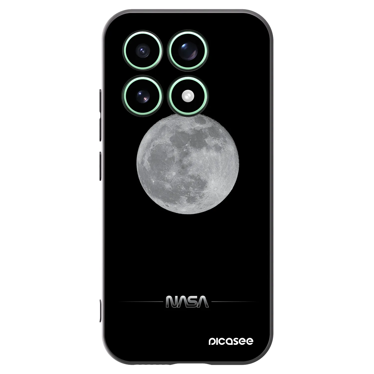 Picasee Μαύρη θήκη σιλικόνης για Xiaomi 17 - Moon Minimal