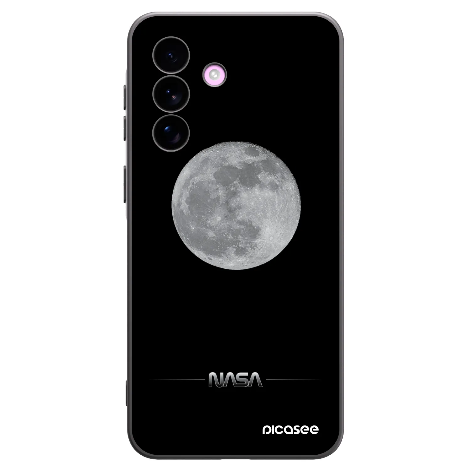 Picasee Μαύρη θήκη σιλικόνης για Samsung Galaxy A57 5G - Moon Minimal