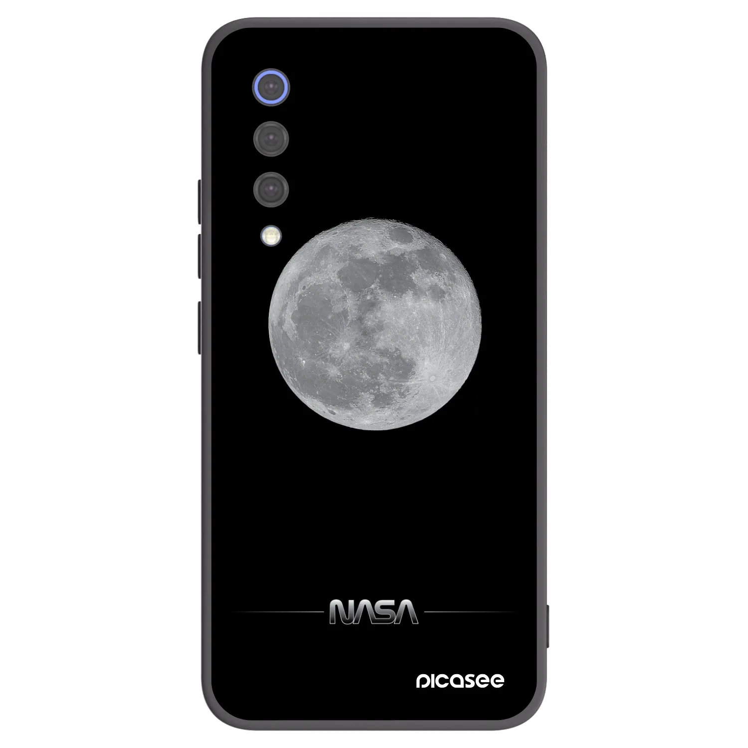 Picasee Μαύρη θήκη σιλικόνης για Xiaomi Mi 9 SE - Moon Minimal