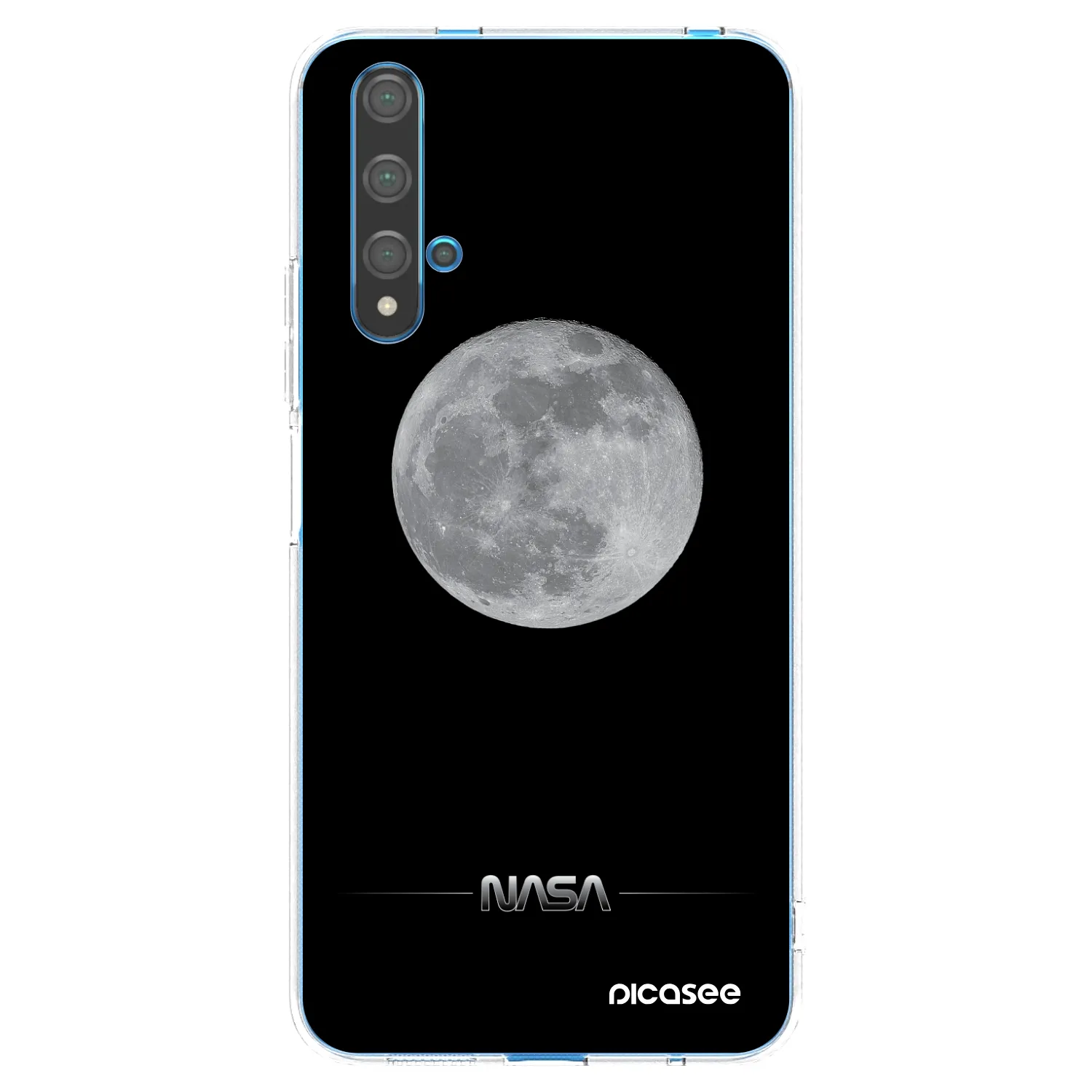 Picasee διαφανής θήκη σιλικόνης Huawei Nova 5T - Moon Minimal