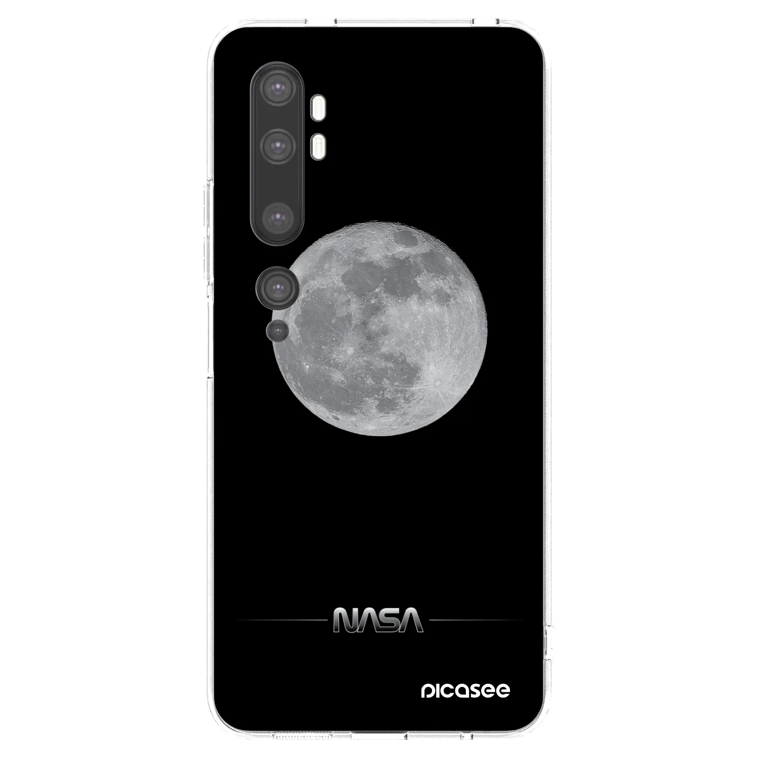 Picasee διαφανής θήκη σιλικόνης Xiaomi Mi Note 10 (Pro) - Moon Minimal