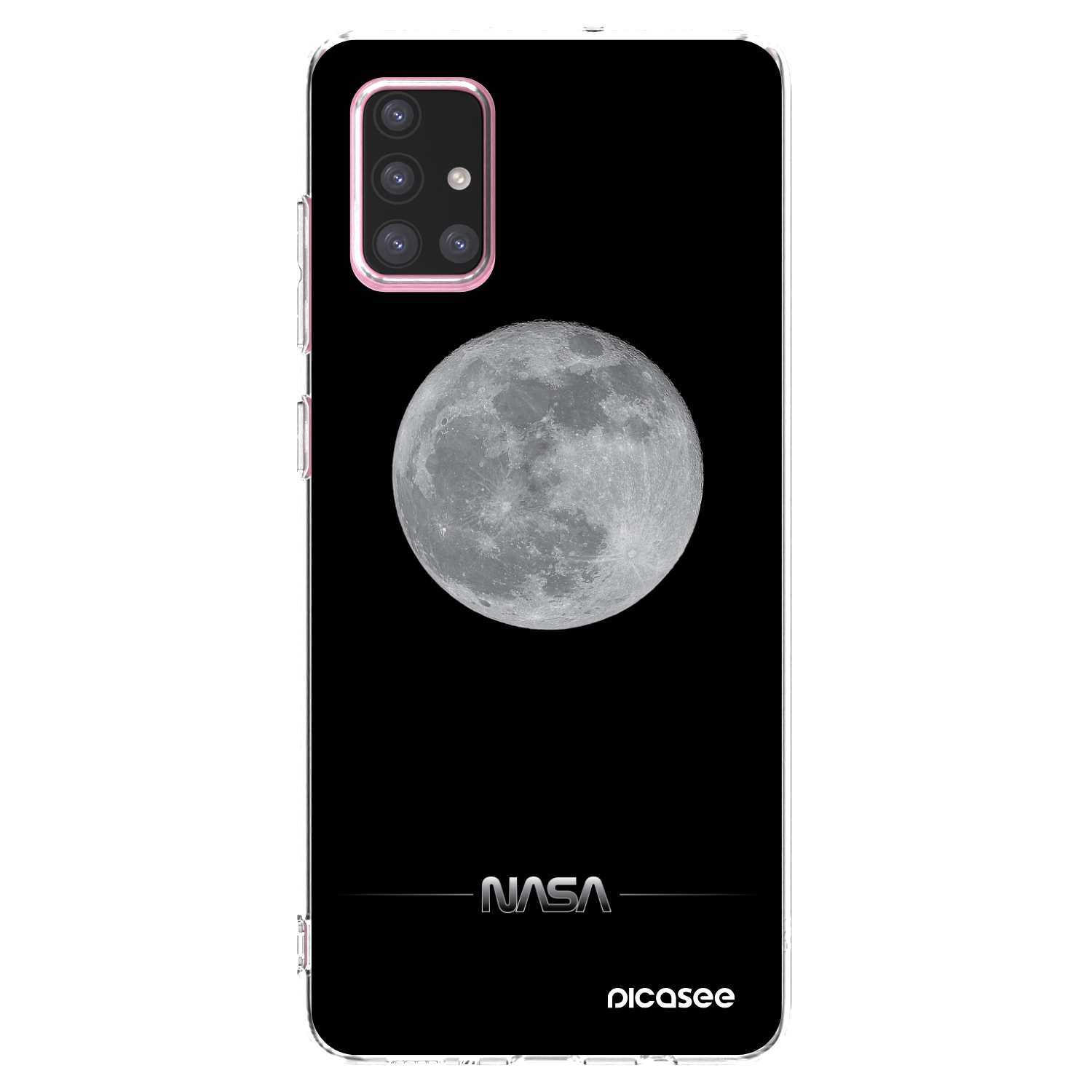 Picasee διαφανής θήκη σιλικόνης Samsung Galaxy A71 A715F - Moon Minimal