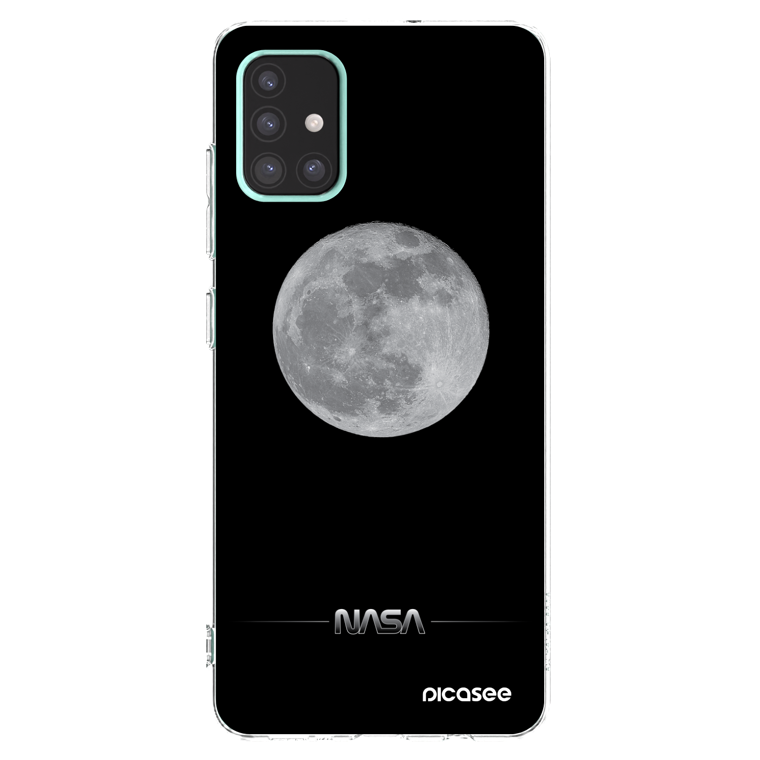 Picasee διαφανής θήκη σιλικόνης Samsung Galaxy A51 A515F - Moon Minimal