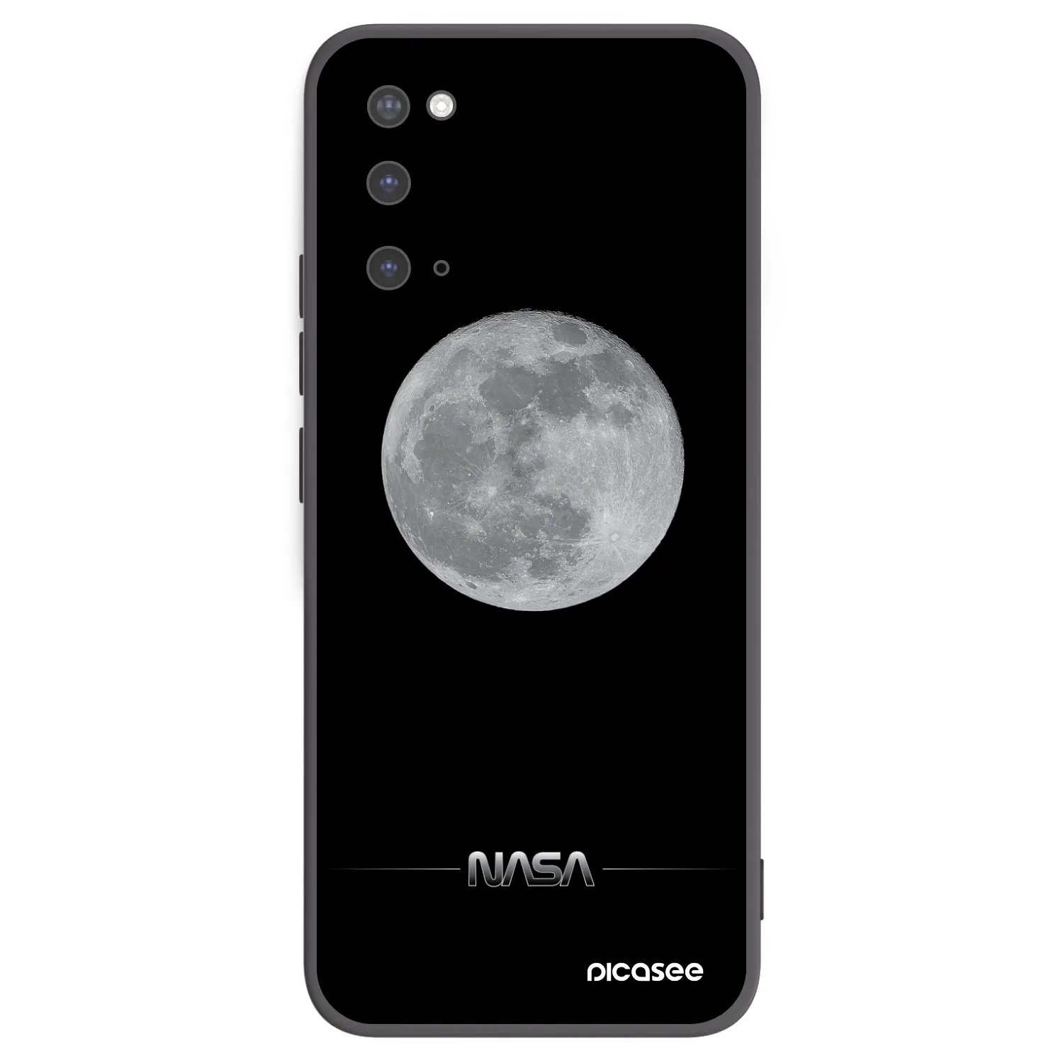 Picasee Μαύρη θήκη σιλικόνης για Samsung Galaxy S20 G980F - Moon Minimal