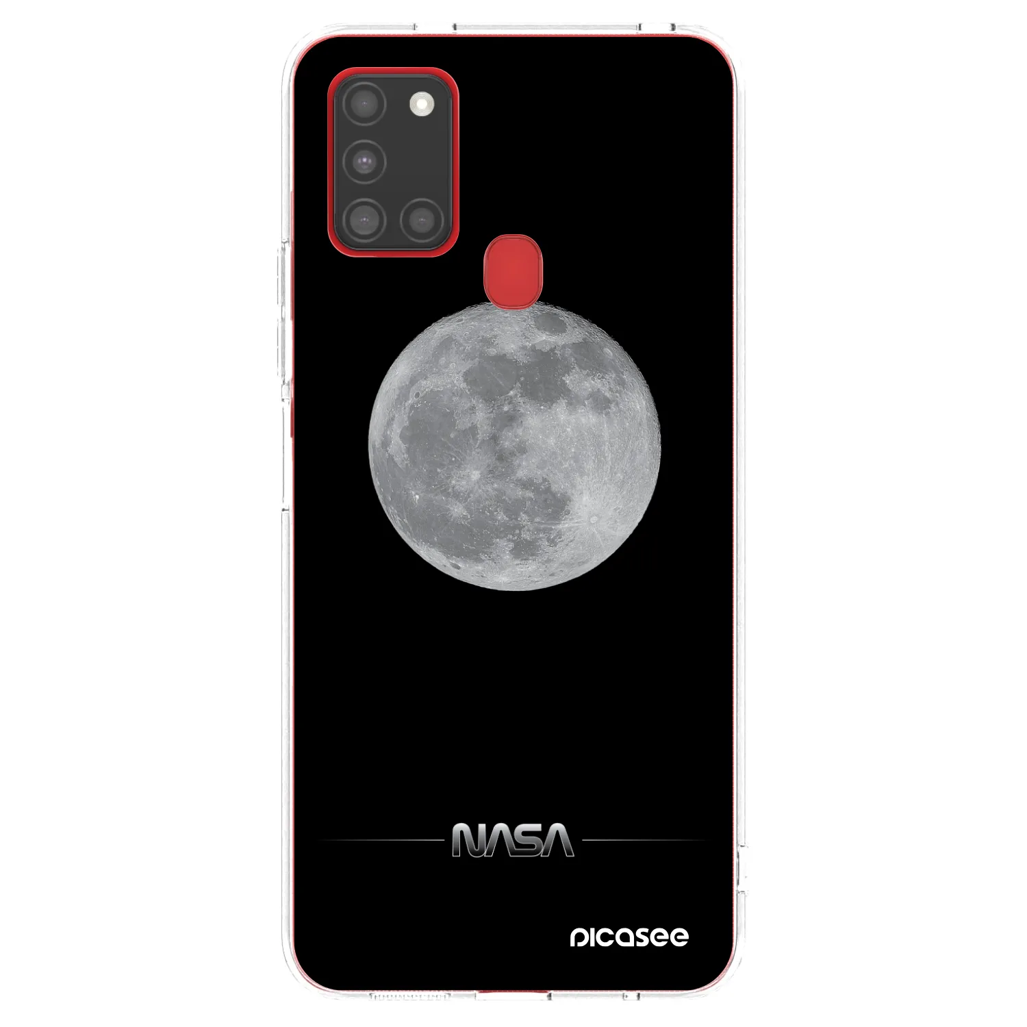 Picasee διαφανής θήκη σιλικόνης Samsung Galaxy A21s - Moon Minimal