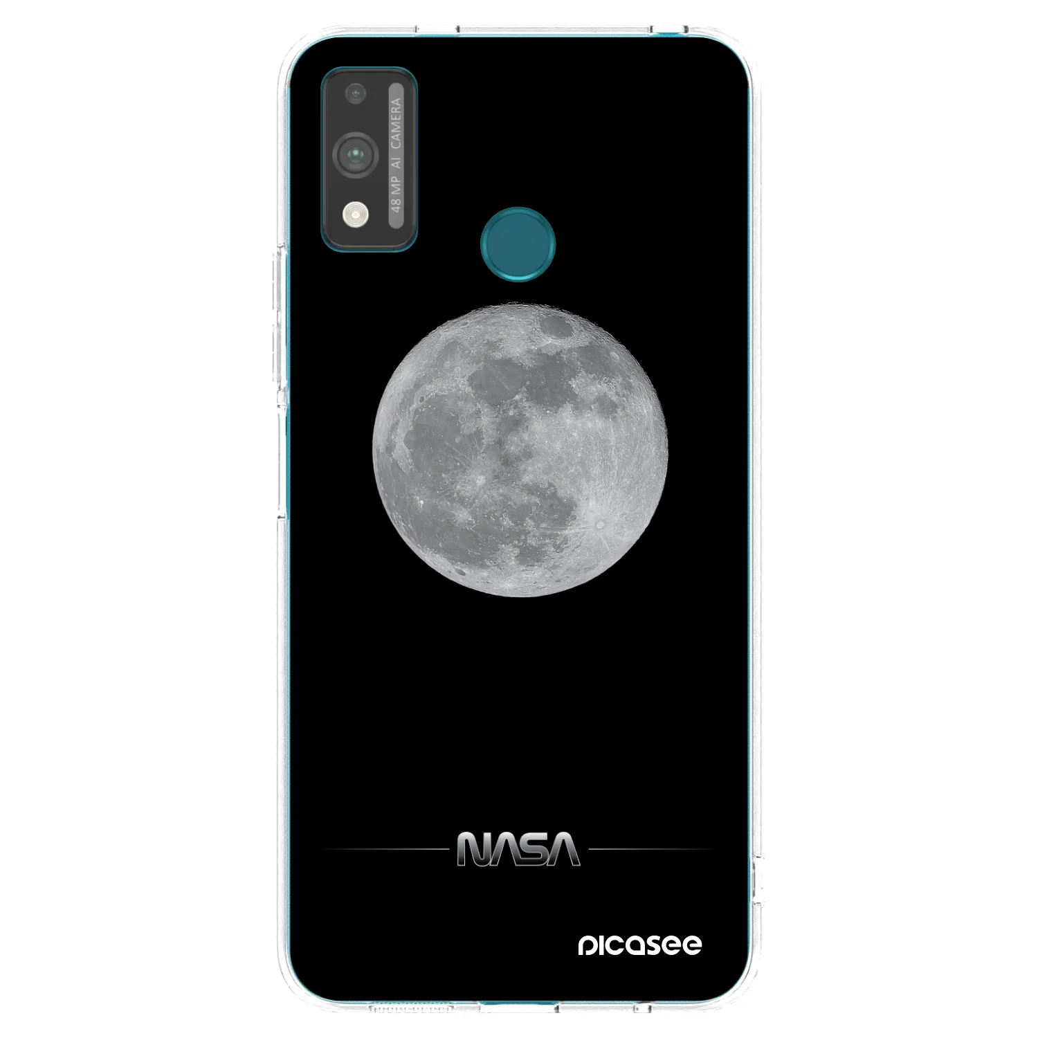 Picasee διαφανής θήκη σιλικόνης Honor 9X Lite - Moon Minimal