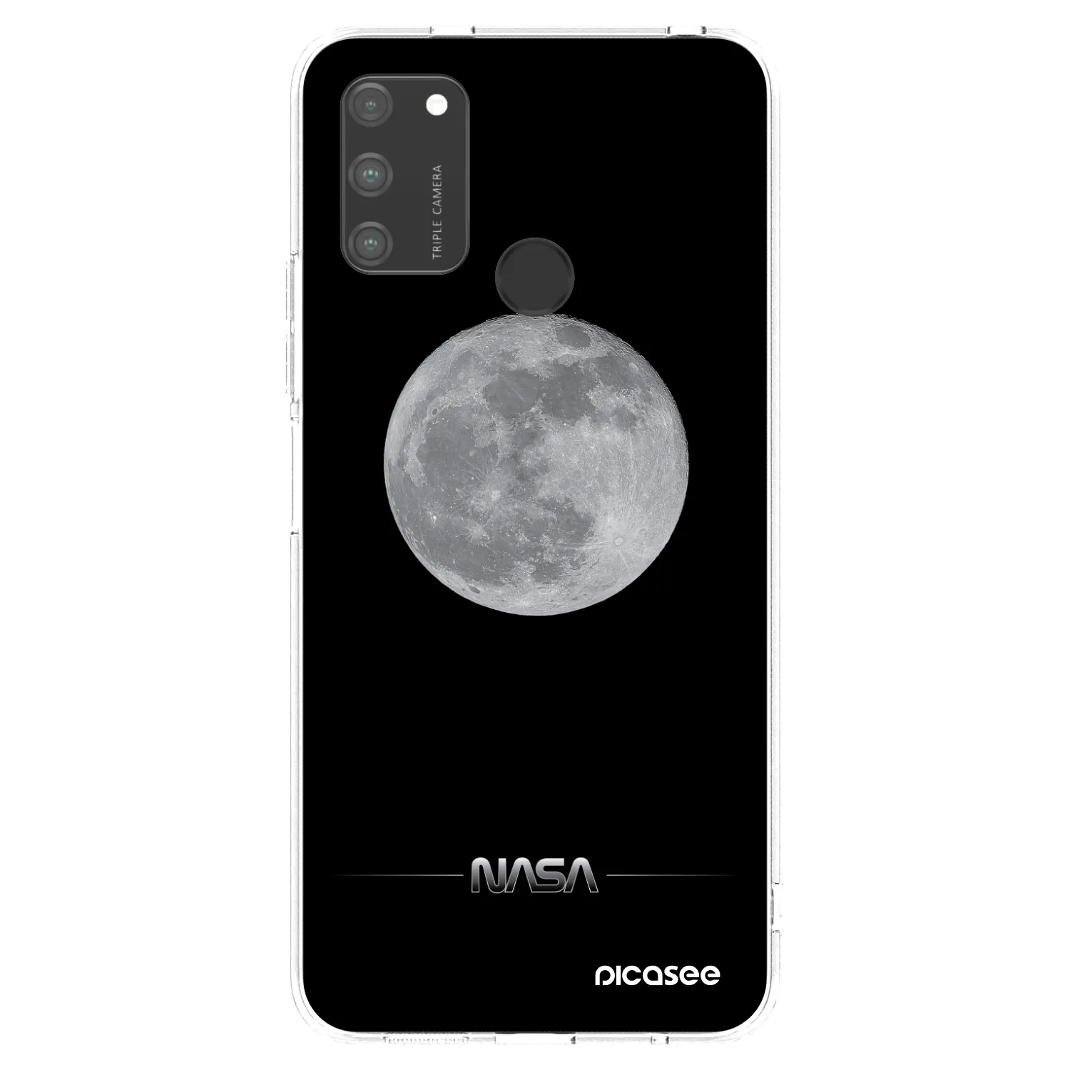 Picasee διαφανής θήκη σιλικόνης Honor 9A - Moon Minimal