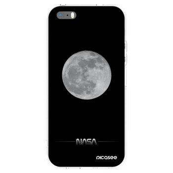 Picasee διαφανής θήκη σιλικόνης Apple iPhone 5/5S/SE - Moon Minimal