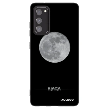 Picasee Μαύρη θήκη σιλικόνης για Samsung Galaxy S20 FE - Moon Minimal