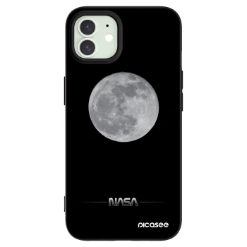 Picasee Μαύρη θήκη σιλικόνης για Apple iPhone 12 Pro - Moon Minimal