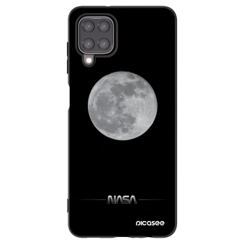 Picasee Μαύρη θήκη σιλικόνης για Samsung Galaxy A12 A125F - Moon Minimal