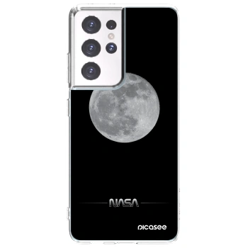 Picasee διαφανής θήκη σιλικόνης Samsung Galaxy S21 Ultra 5G G998B - Moon Minimal