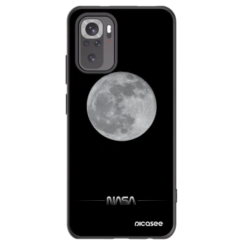 Picasee Μαύρη θήκη σιλικόνης για Xiaomi Redmi Note 10 - Moon Minimal