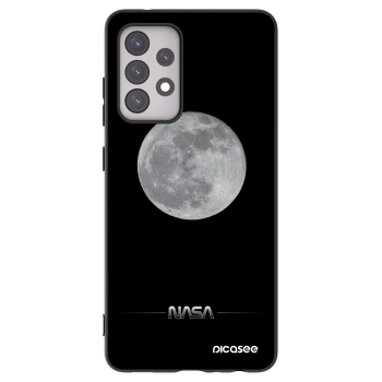 Picasee Μαύρη θήκη σιλικόνης για Samsung Galaxy A52 5G A525F - Moon Minimal