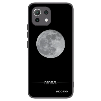 Picasee Μαύρη θήκη σιλικόνης για Xiaomi Mi 11 Lite - Moon Minimal