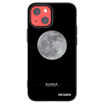 Picasee Μαύρη θήκη σιλικόνης για Apple iPhone 13 mini - Moon Minimal