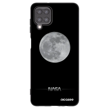 Picasee Μαύρη θήκη σιλικόνης για Samsung Galaxy M12 M127F - Moon Minimal