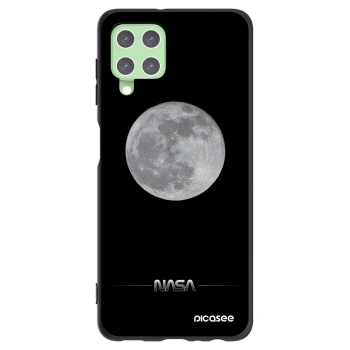 Picasee Μαύρη θήκη σιλικόνης για Samsung Galaxy A22 A225F 4G - Moon Minimal