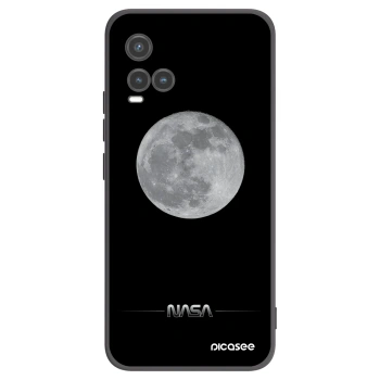 Picasee Μαύρη θήκη σιλικόνης για Vivo Y33s - Moon Minimal