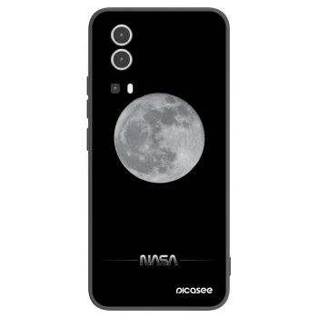 Picasee Μαύρη θήκη σιλικόνης για Vivo Y72 5G - Moon Minimal