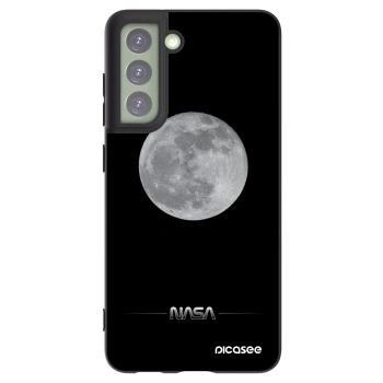Picasee Μαύρη θήκη σιλικόνης για Samsung Galaxy S21 FE 5G - Moon Minimal